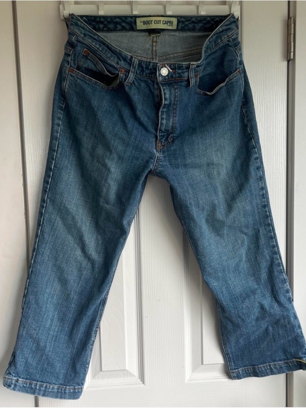 Vintage Y2K Gap Blue Boot Cut Capri Jeans
